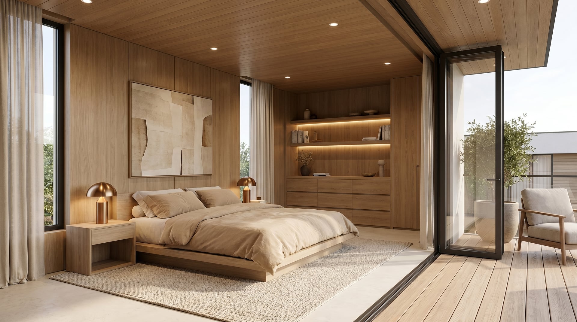 Primary Retreat render at 437 Heliotrope